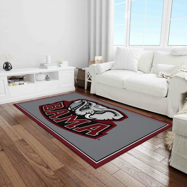 Alabama Crimson Tide Area Rugs Ncaa Living Room Carpet - Dreamrooma