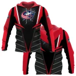 NHL Columbus Blue Jackets Exclusive All Over Prints Graphic Hoodie