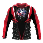 NHL Columbus Blue Jackets Exclusive All Over Prints Graphic Hoodie