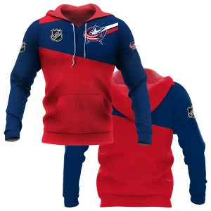 NHL Columbus Blue Jackets Exclusive All Over Prints Graphic Hoodie