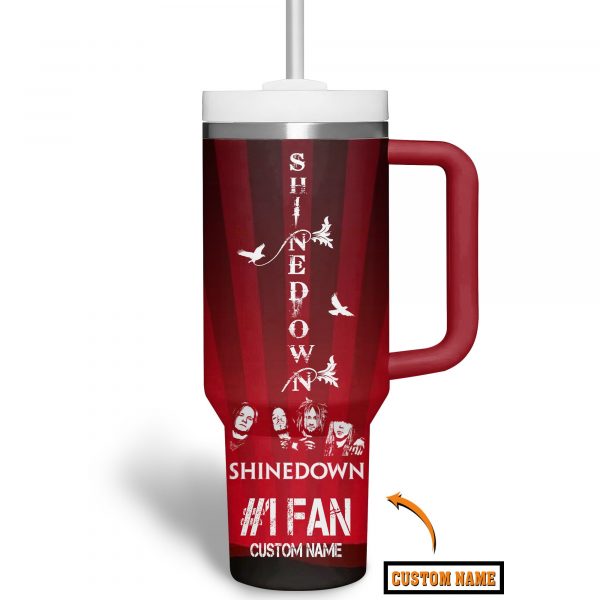 Shinedown Music Custom Stanley Quencher 40oz Stainless Steel Tumbler With Handle