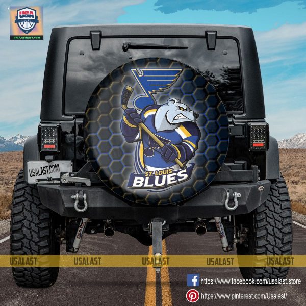 St. Louis Blues NHL Mascot Spare Tire Cover - Badmintonshirt Shop