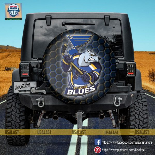 St. Louis Blues NHL Mascot Spare Tire Cover - Badmintonshirt Shop