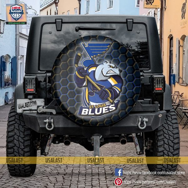 St. Louis Blues NHL Mascot Spare Tire Cover - Badmintonshirt Shop