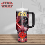 Star Wars Movies Custom Stanley Quencher 40oz Stainless Steel Tumbler With Handle