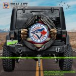 HOT Toronto Blue Jays American Flag Spare Tire Cover