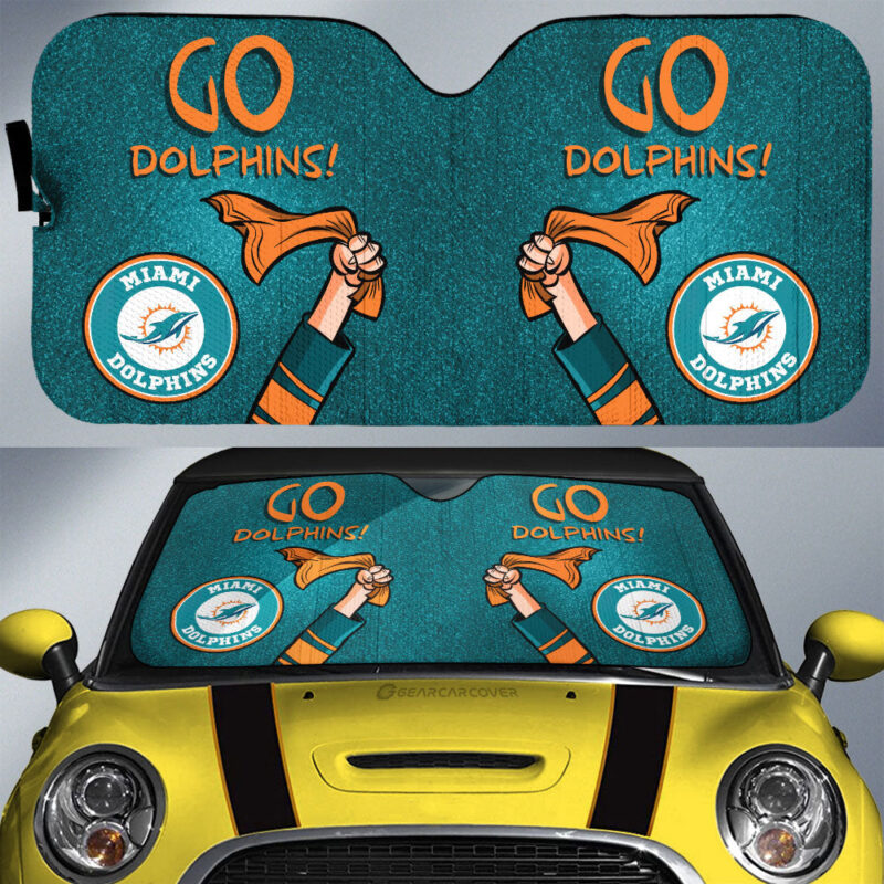 Miami Dolphins Car Sunshade Custom Car Accessories
