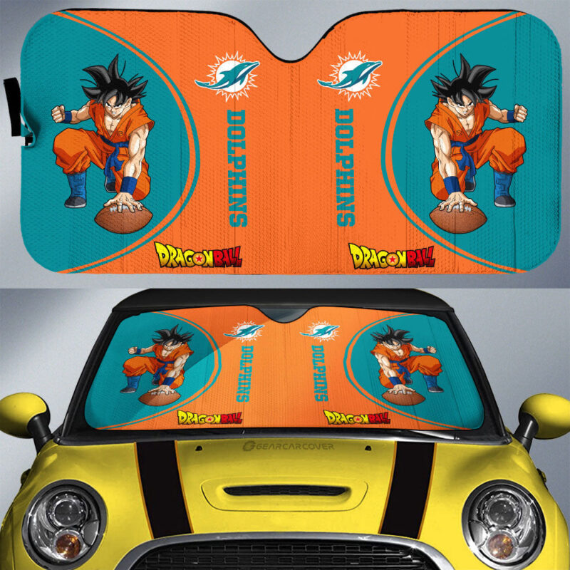 Miami Dolphins Car Sunshade Custom Car Accessories For Fans