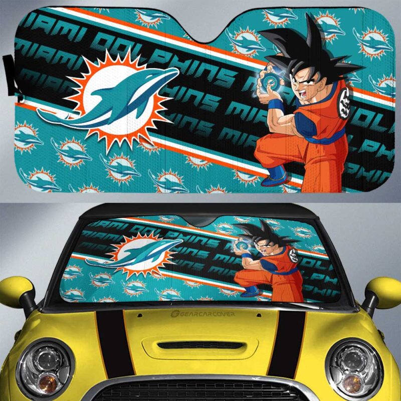 Miami Dolphins Car Sunshade Custom Car Interior Accessories