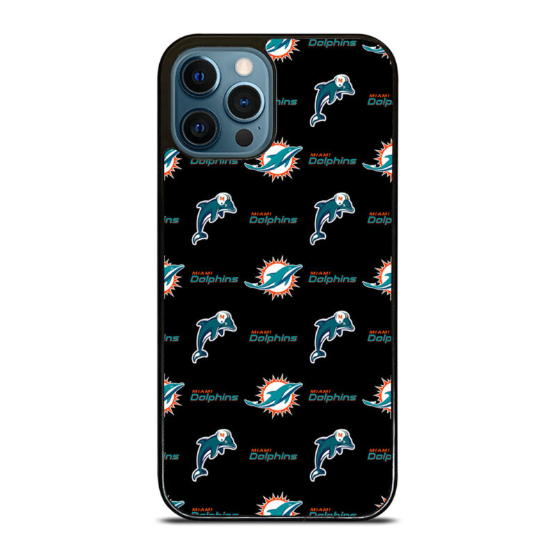 MIAMI DOLPHINS FOOTBALL PATTERN iPhone 12 Pro Max Case Cover