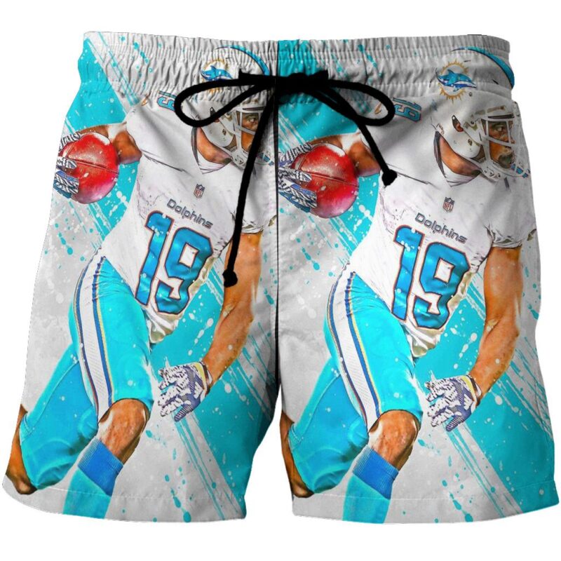 Miami Dolphins Jakeem Grant1 3D All Over Print Summer Beach Hawaiian Short