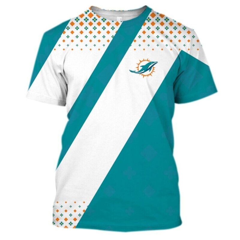 Miami Dolphins Men's T Shirt Football Summer V11