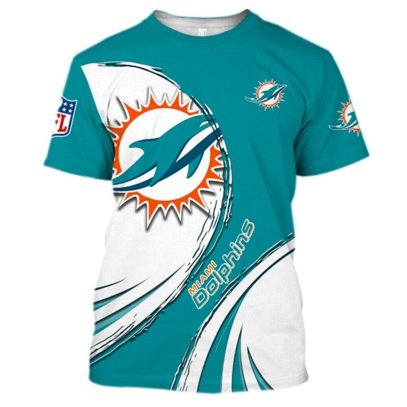 Miami Dolphins Men's T Shirt Football Summer V12