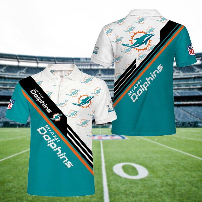 Miami Dolphins Polo Shirt V4