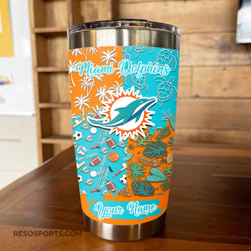 Sportswearmerch Miami Dolphins NFL Tumbler For Fans - Sportswearmerch