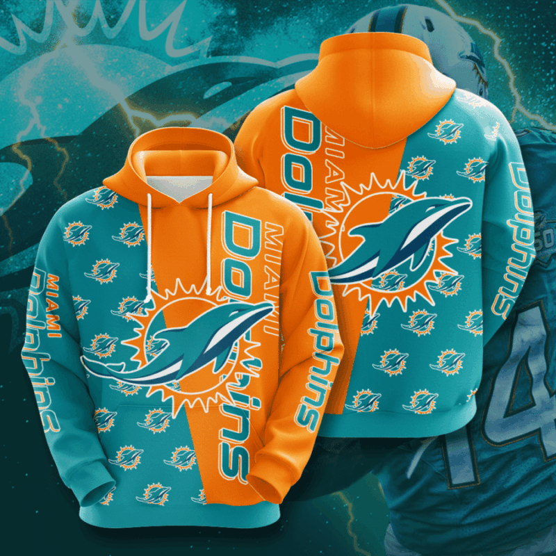 Miami Dolphins 3D Hoodie