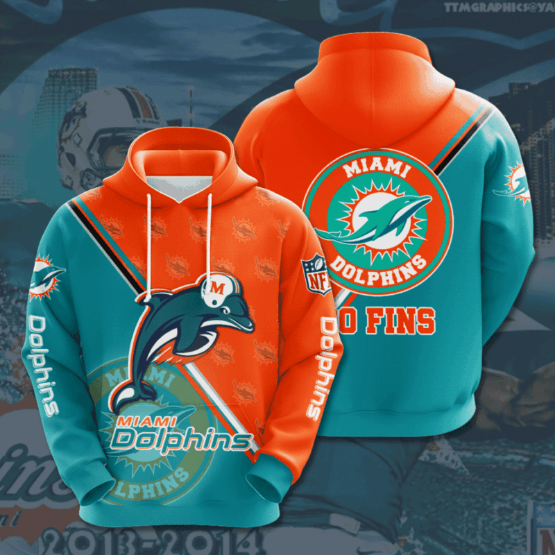 Miami Dolphins 3D Hoodie