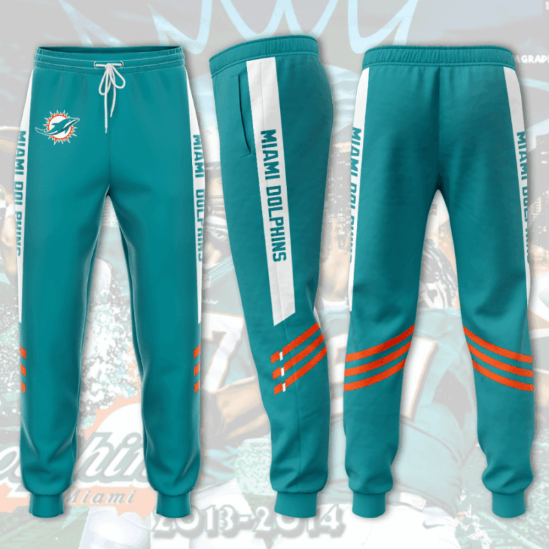 Miami Dolphins 3D Printed Pocket Sweatpant For Fans