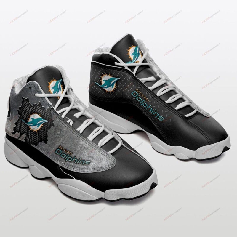Miami Dolphins Air Jordan 13 Sneakers Sport Shoes For Fan Sneaker Mdaj Black