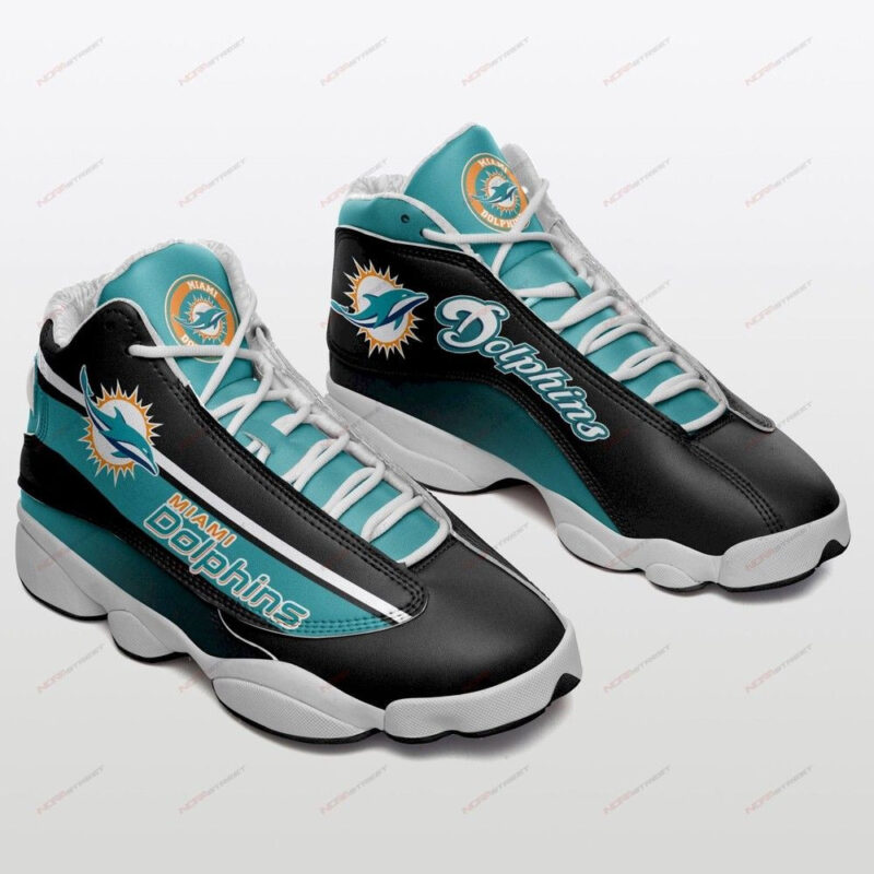 Miami Dolphins Air Jordan 13 Sneakers Sport Shoes Mdaj Green