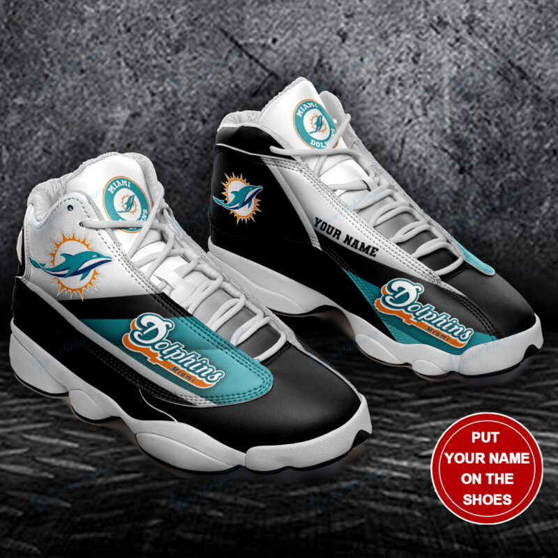Miami Dolphins Ajd13 Sneakers Bg111 Peckshirt