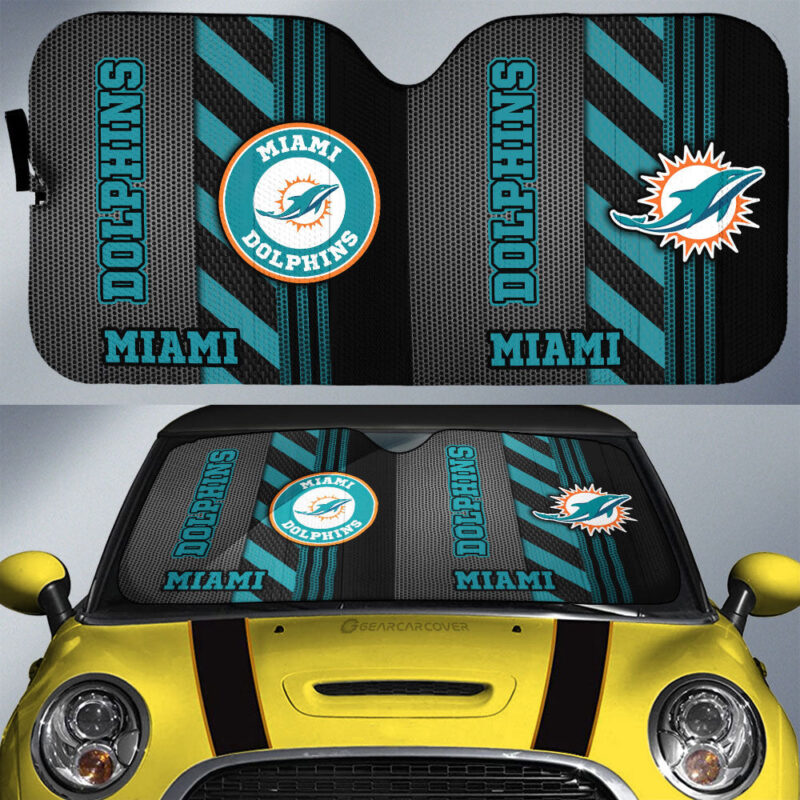 Miami Dolphins Car Sunshade Custom Car Accessories