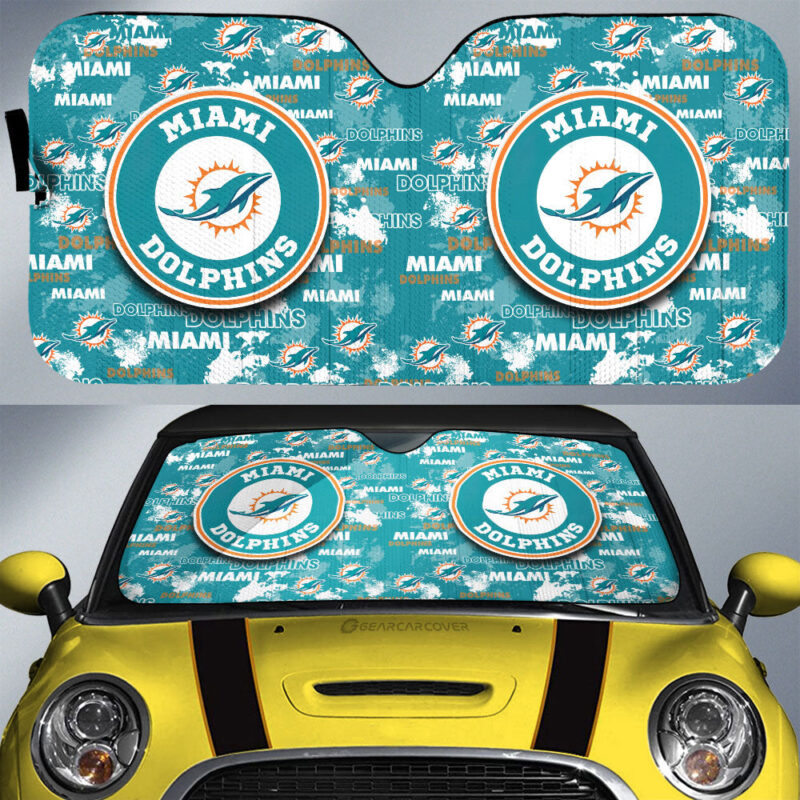 Miami Dolphins Car Sunshade Custom Car Accessories