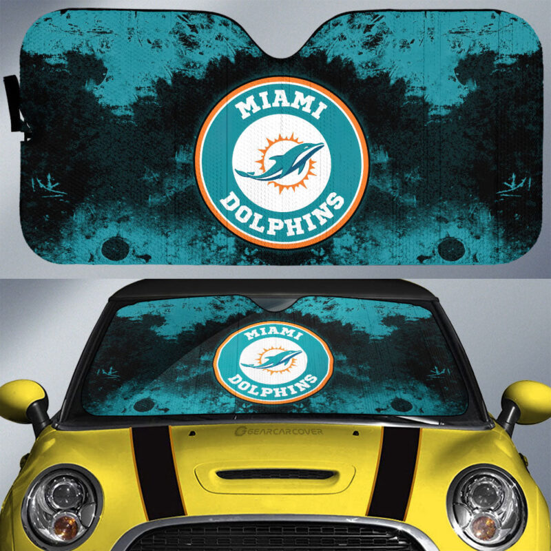 Miami Dolphins Car Sunshade Custom Car Accessories