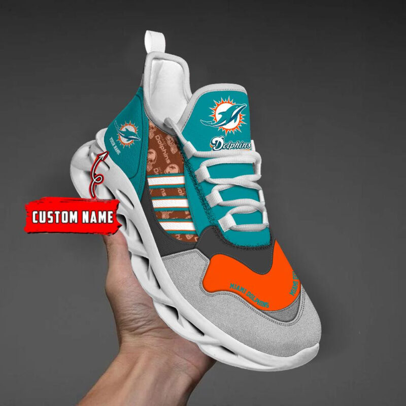 Miami Dolphins Clunky Max Soul Shoes NFL Personalized