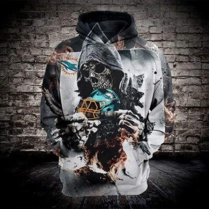 Miami Dolphins Death Hoodie 3D Style