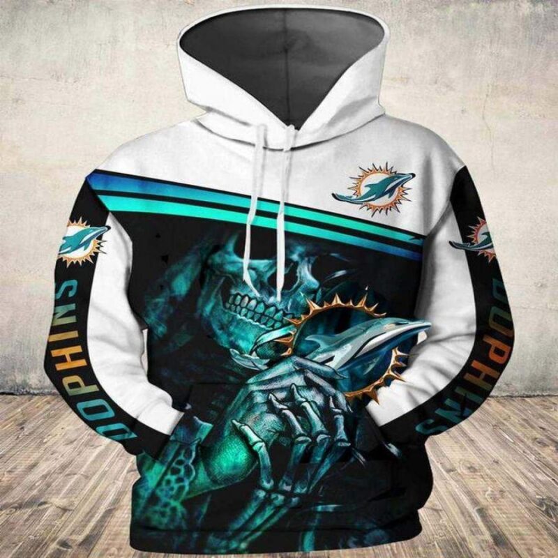 Miami Dolphins Death Hoodie 3D Style V1