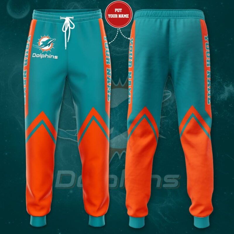 Miami Dolphins Football Sweatpants 3D For Fans 01