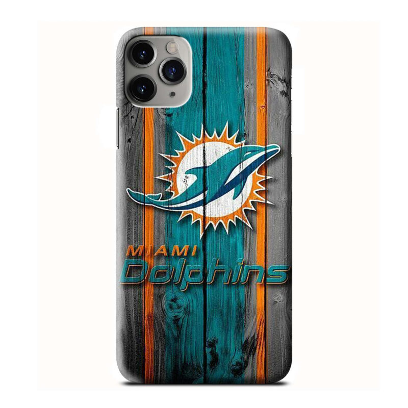 MIAMI DOLPHINS LOGO WOODEN iPhone 3D Case Cover