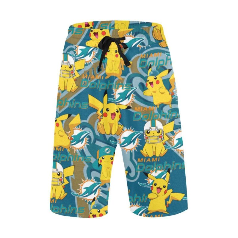 Miami Dolphins Men’s All Over Print Casual Shorts
