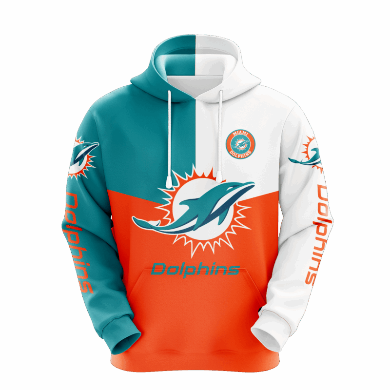 Miami Dolphins Mens Football Hoodie