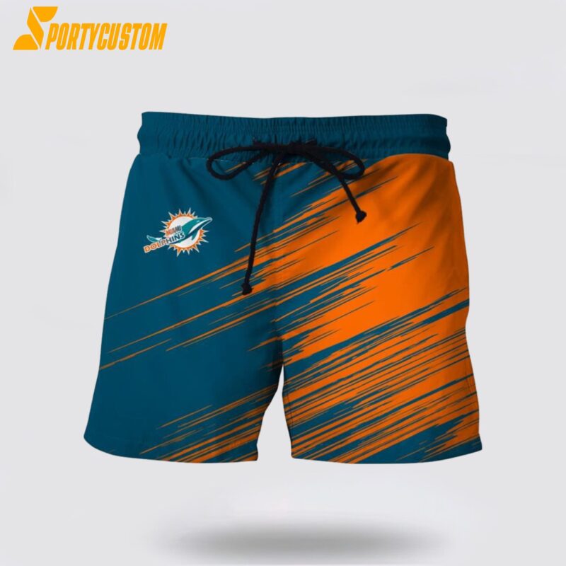 Miami Dolphins Mens Nfl Beach Board Shorts For Cool Fans
