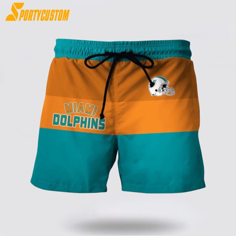 Miami Dolphins Mens Nfl Beach Board Shorts Show Your Team Pride In Style