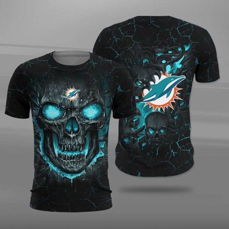 Miami Dolphins Mens Short Sleeve T-Shirts Summer V8