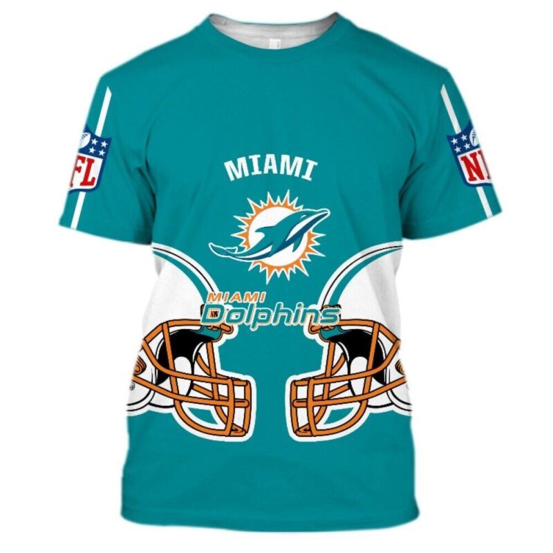 Miami Dolphins Men's T Shirt Football Summer V7