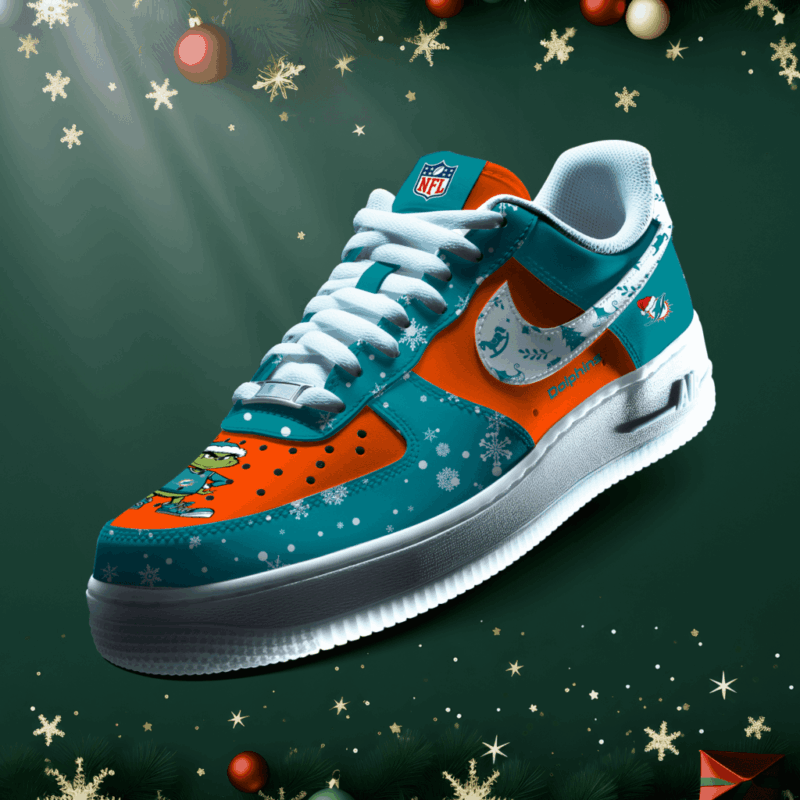 Miami Dolphins | New Air Force 1 Collection - Christmas - Gift Nest World