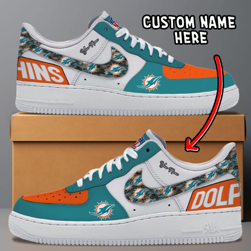 Miami Dolphins | New Collection Trending Air Force 1 Personalized - Gift Nest World