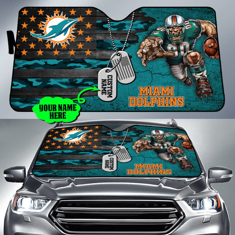 Miami Dolphins NFL Car Sun Shade