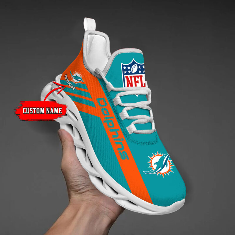 Miami Dolphins NFL Clunky Max Soul Shoes Personalize