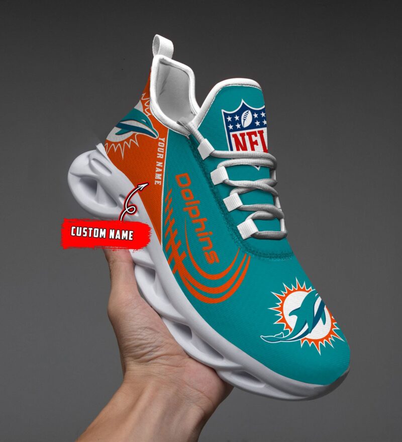 Miami Dolphins NFL Clunky Max Soul Shoes Personalized