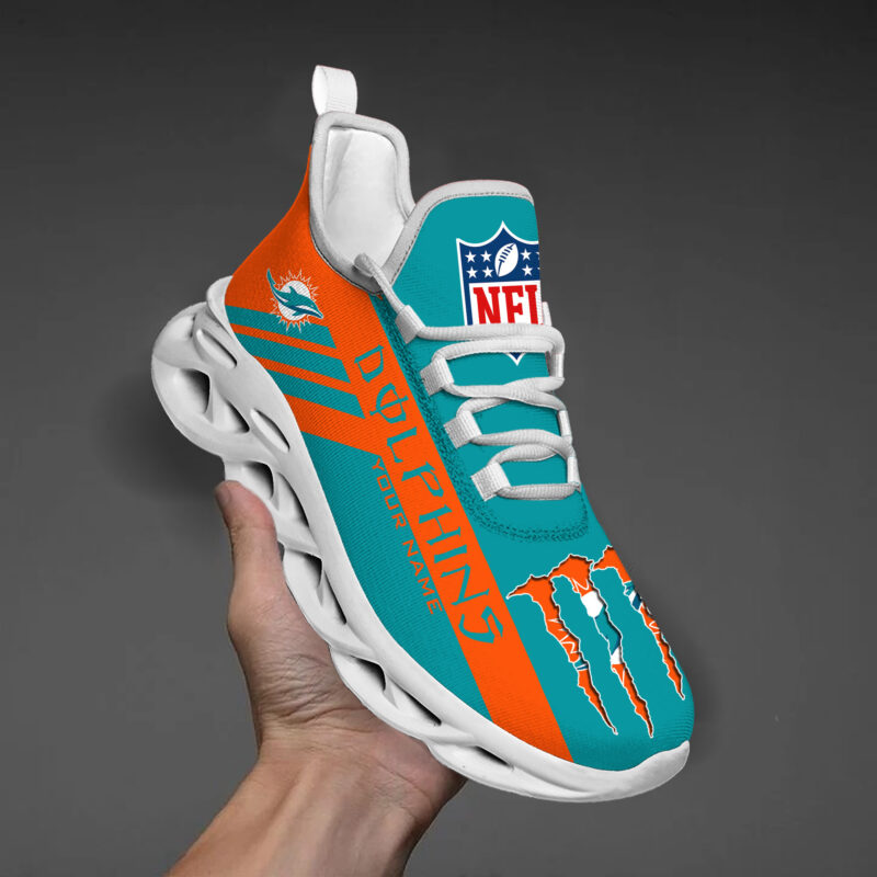 Miami Dolphins NFL Clunky Max Soul Shoes Personalized