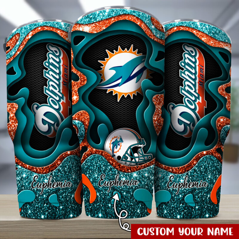 Miami Dolphins NFL-Custom Tumbler For Sports Fan TU30727
