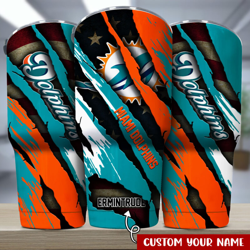 Miami Dolphins NFL-Custom Tumbler For Sports Fan TU30936