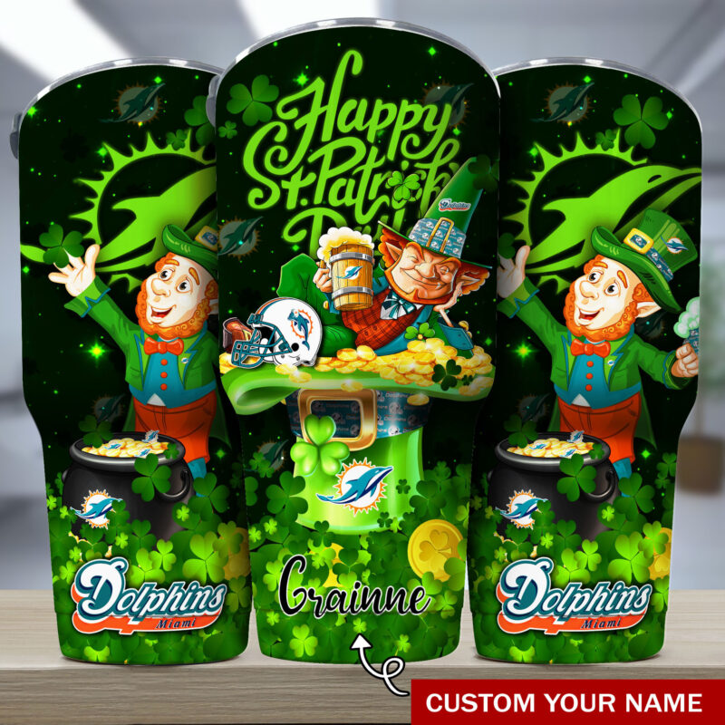 Miami Dolphins NFL-Custom Tumbler For The Saint Patrick's Day TU31592