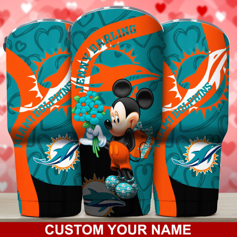 Miami Dolphins NFL-Custom Tumbler For Your Darling This Valentine NA31383
