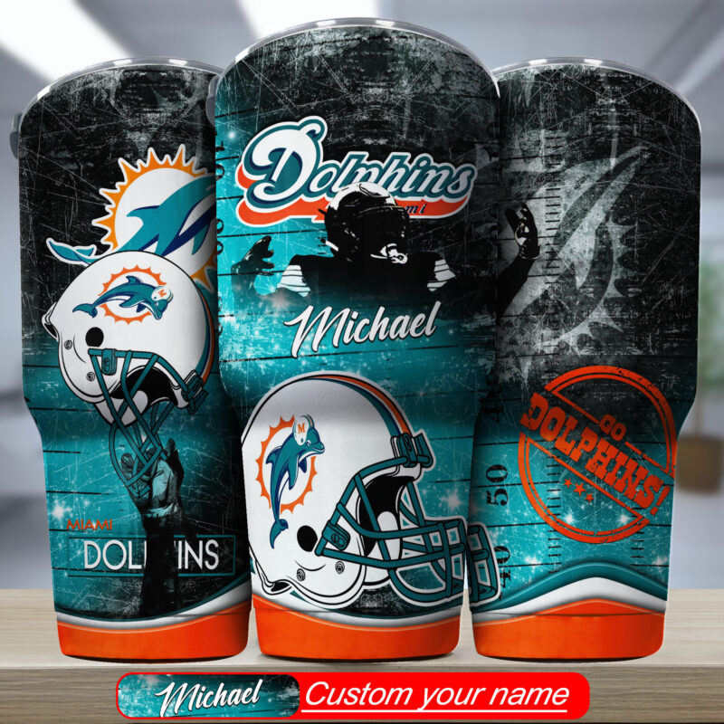 Miami Dolphins NFL-Custom Tumbler Great Gift For Sports Fan TD31056